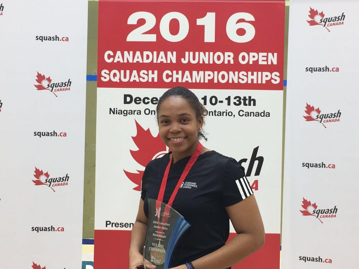 C’bean Jr., Senior Squash Champ wins Canadian Title